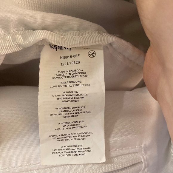 Kipling Moriko Small Backpack Bag Light Blue No Keychain Excellent Condition - Picture 14 of 15